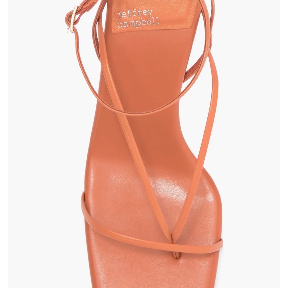 Women's Orange Coral Strappy Heels sandals 7 fluxx - Picture 5 of 10